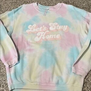 Women’s Pastel Tie-Dye Sweatshirt size small